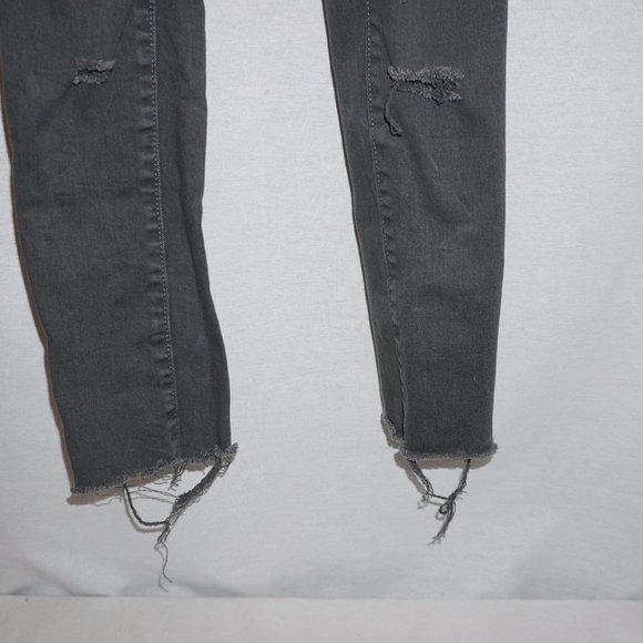 LEVI'S 535 Leggings Gray Destroyed 5 Junior - Picture 3 of 9